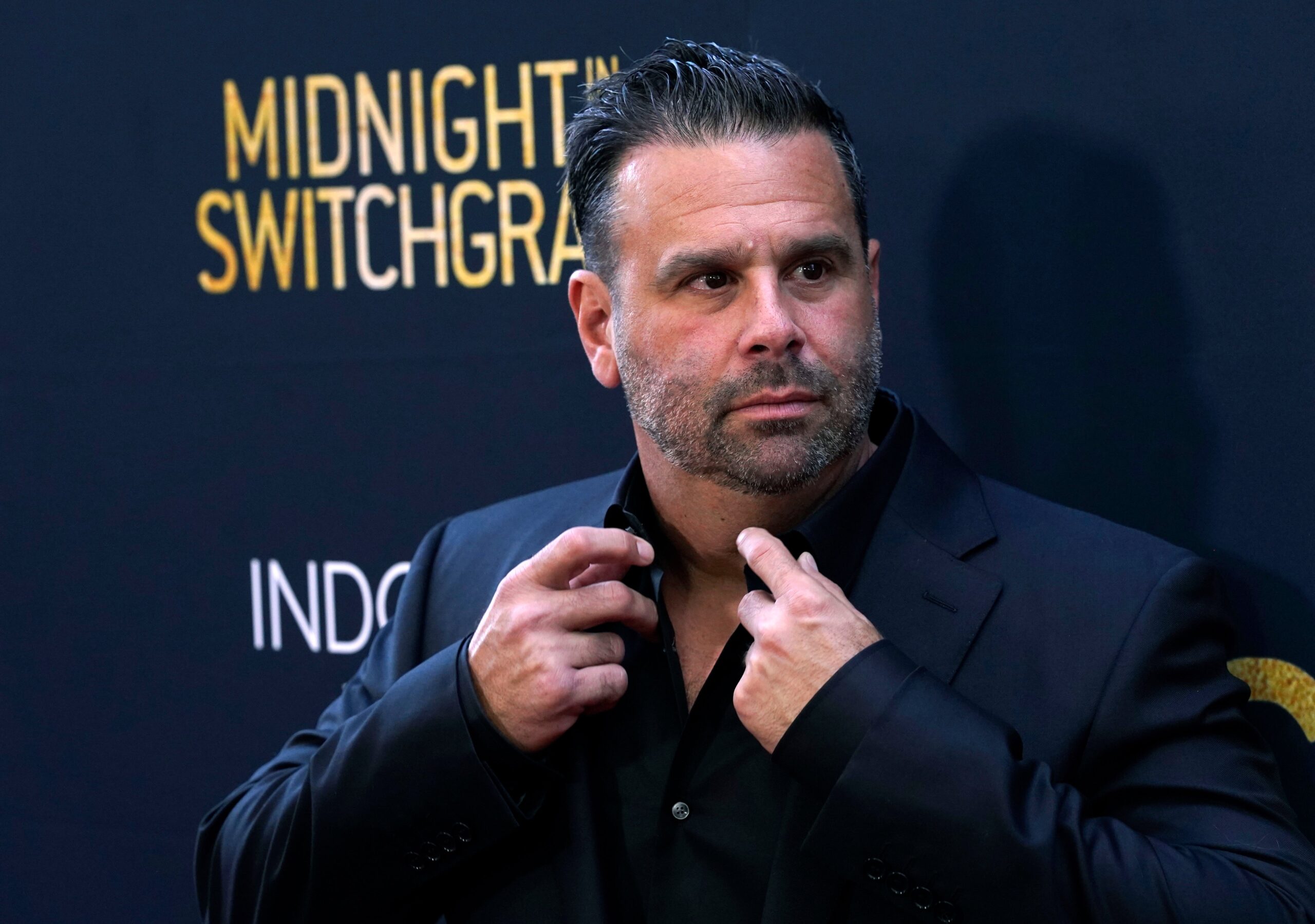 Randall Emmett, director of “Midnight in the Switchgrass,” poses at the Los Angeles premiere of the film at Regal L.A. Live, Monday, July 19, 2021. Photo: AP Chris Pizzello