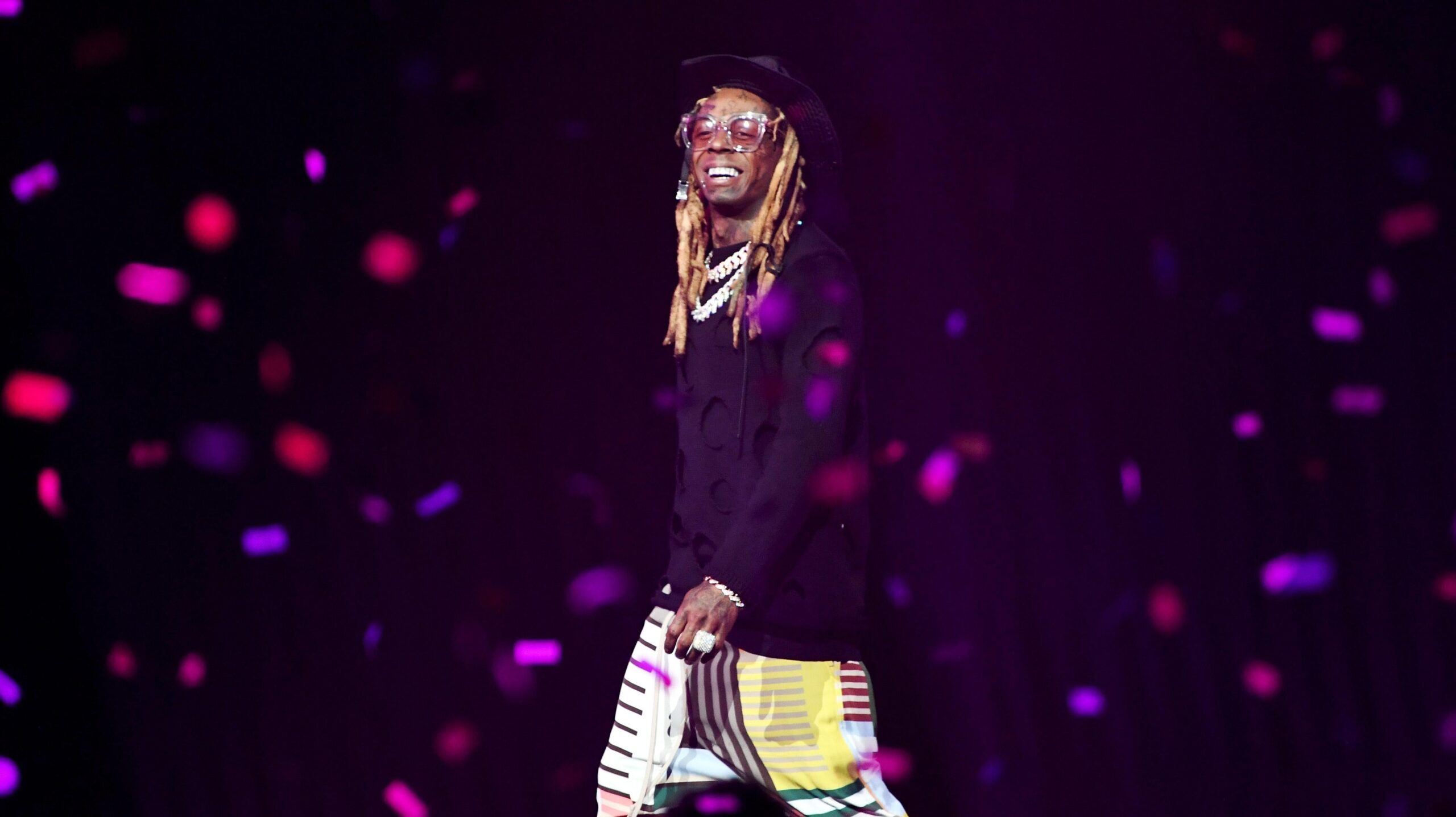 Lil Wayne performs onstage during the EA Sports Bowl at Bud Light Super Bowl Music Fest on January 30, 2020 in Miami, Florida. Photo: Getty Images Kevin Winter for EA Sports Bowl