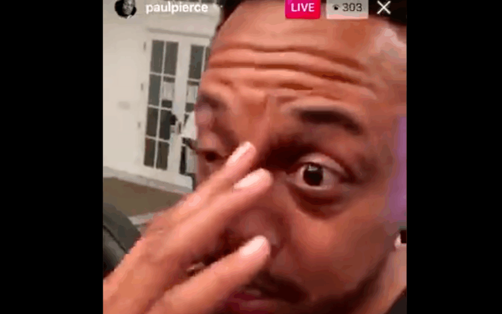 I Ain't One to Gossip, but Paul Pierce Might've Had a Mid-Life Crisis This Weekend and Was Stupid Enough to Put It on IG Live