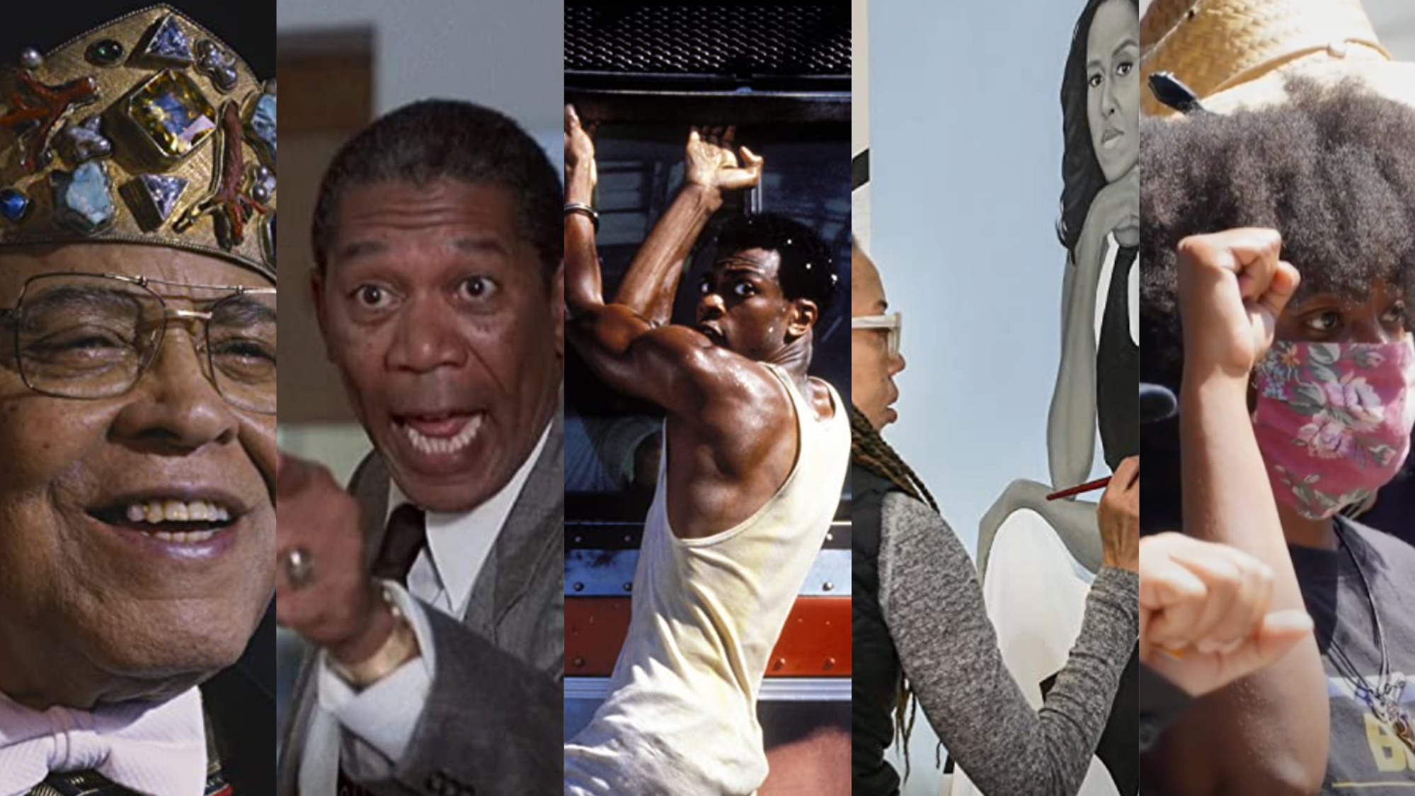 Coming 2 America (2021); Lean On Me (1989); Money Talks (1997); Black Art: In The Absence of Light (2021); Our America: Living While Black (2020) Photo: Amazon Prime Video