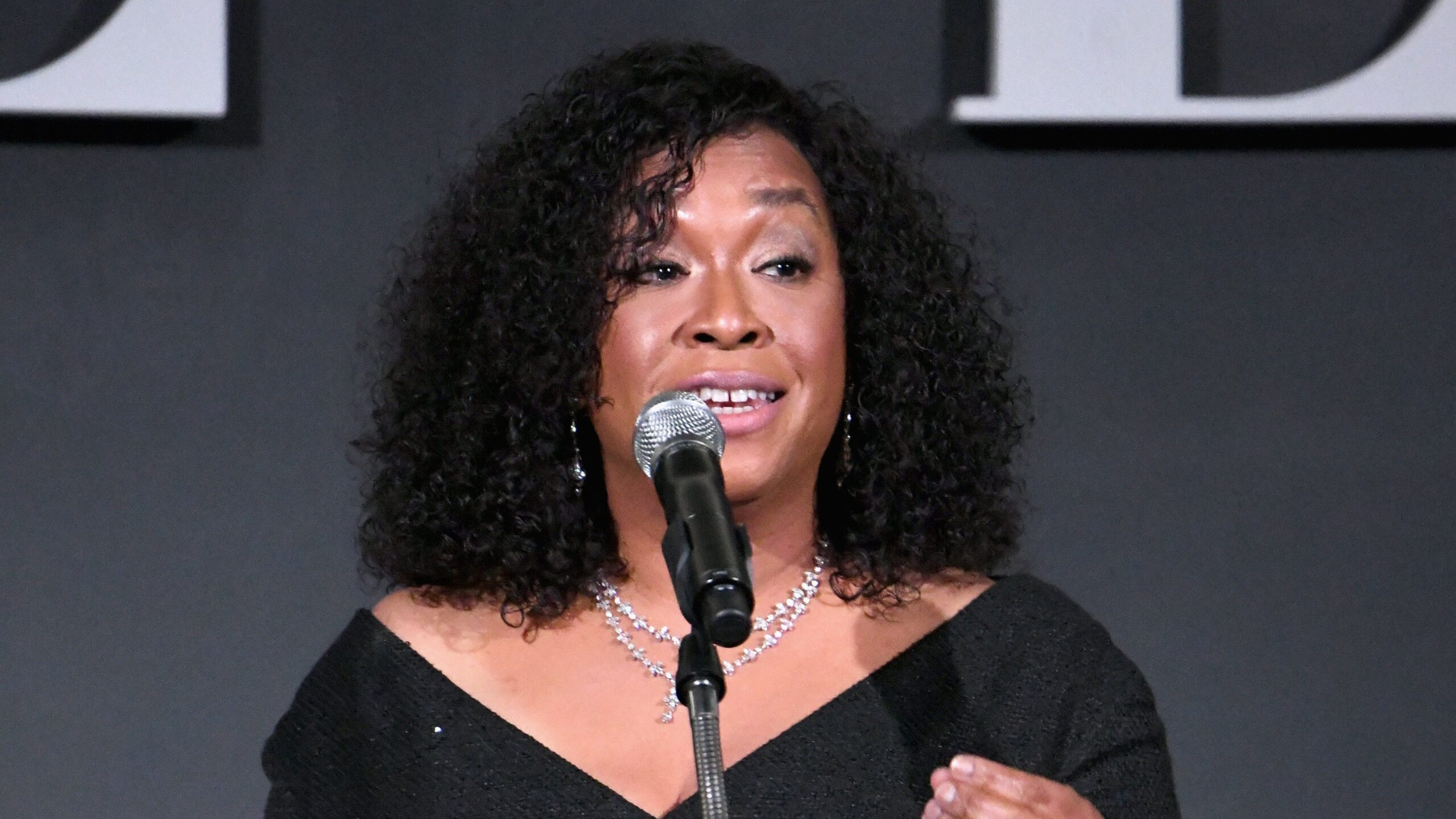 Shonda Rhimes speaks onstage during ELLE’s 25th Annual Women In Hollywood Celebration on October 15, 2018. Photo: Getty Images Michael Kovac/Getty Images for ELLE Magazine