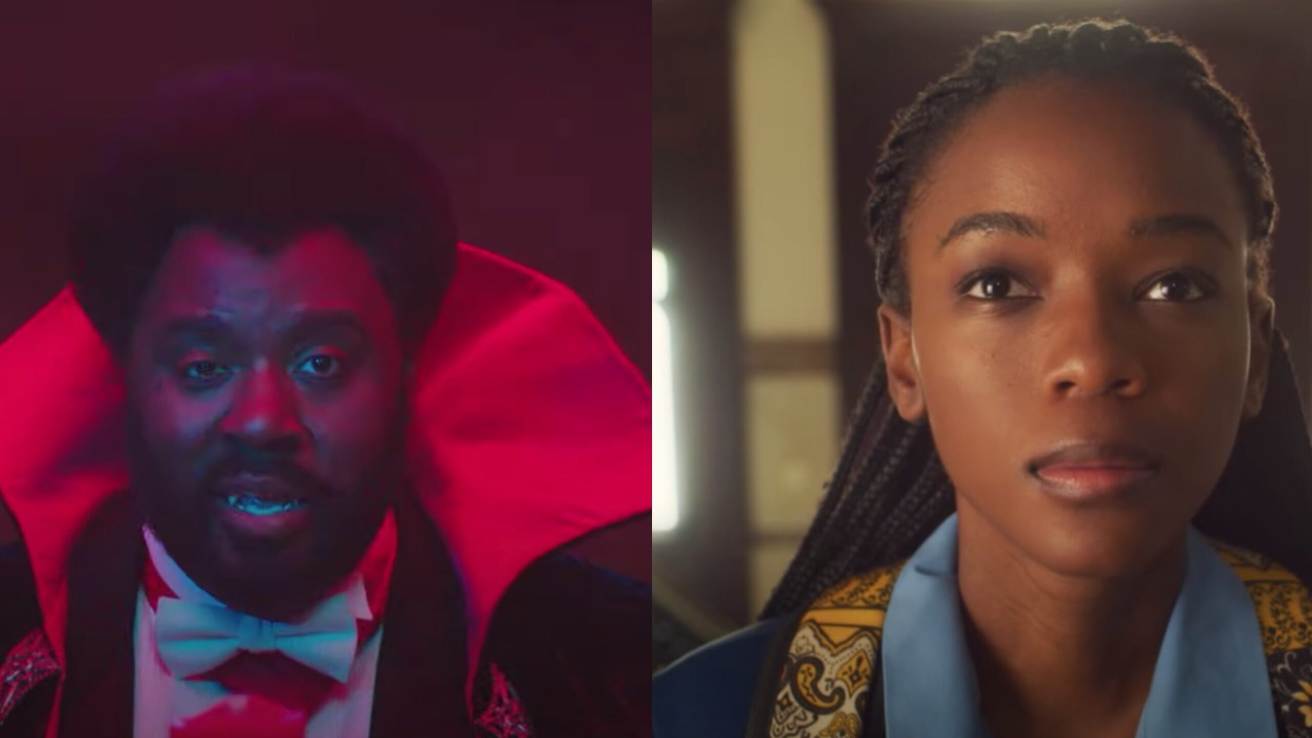 Sherman’s Showcase “Black History Month Spectacular” (2020), left ; Blood & Water (2020) Screenshot: YouTube