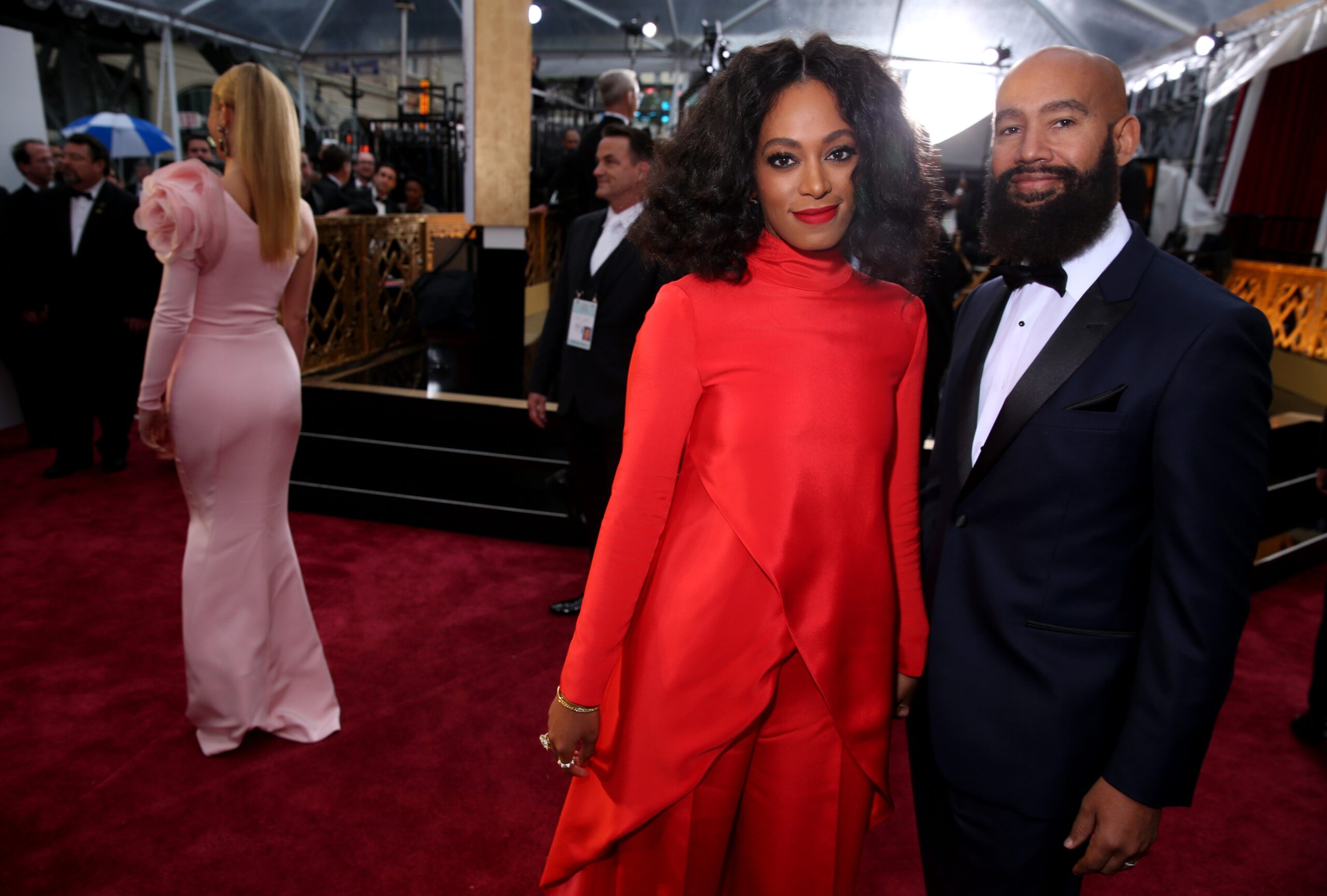 SMILING FACES: Solange Knowles and Alan Ferguson in 2015. Photo: AP Matt Sayles