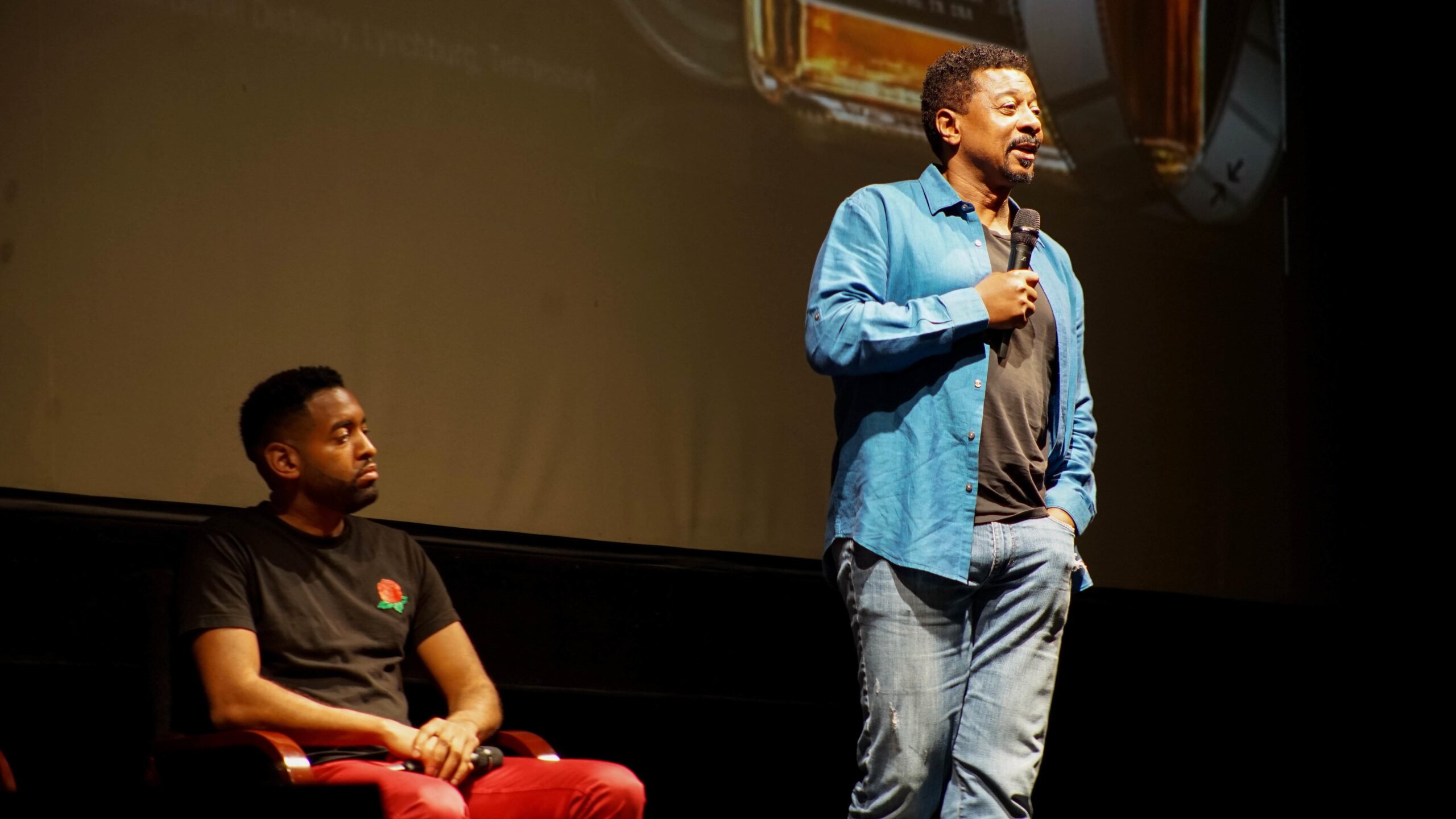 (L-R): Anthony Rose and Robert Townsend at Gentleman Jack Real to Reel in Los Angeles. Photo: Courtesy of Gentleman Jack Real to Reel