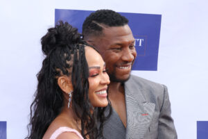 Jonathan Majors Responds to a Fan Attempting to Pull Wife Meagan Good's Number and...Whew!